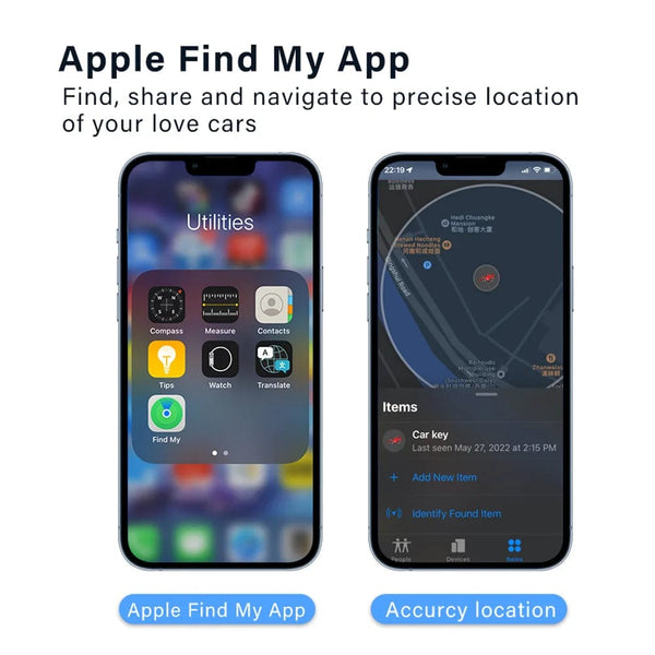 Planet Gates Mini Car OBD GPS Locator For Apple Find My APP Quick Installation Smart Tracker Anti-lost Device Finder Global Position