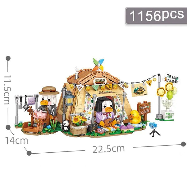 Planet Gates Mini city Street view Architectural landscape model Creative folding blocks toy Takoyaki Shop Coffee shop Christmas gift