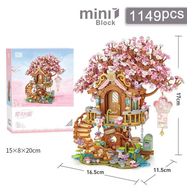 Planet Gates Mini city Street view Architectural landscape model Creative folding blocks toy Takoyaki Shop Coffee shop Christmas gift
