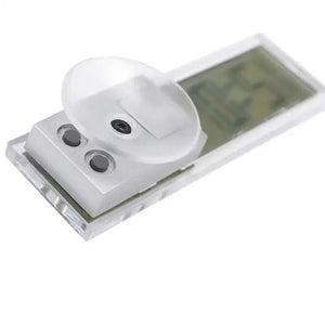 Planet Gates Mini Digital Car Electronic Clock High Quality Durable Transparent LCD Display Watch With Sucker Universal Decor