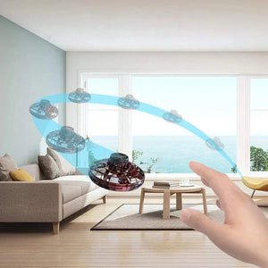 Planet Gates Mini Drone LED UFO Fingertip flying machine induction gyroscope Decompression adult children's toys