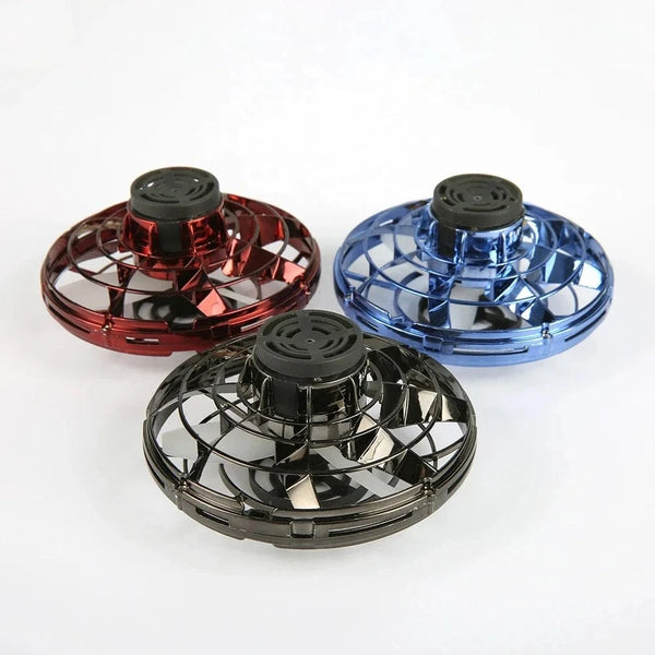 Planet Gates Mini Drone LED UFO Fingertip flying machine induction gyroscope Decompression adult children's toys