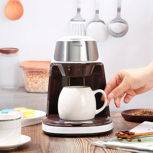 Planet Gates Mini Electric Drip Coffee Maker American Drip Coffee Maker One Button Operation Coffee Maker Coffee Tools