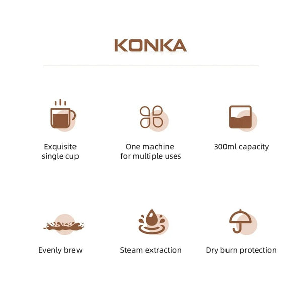 Planet Gates Mini Electric Drip Coffee Maker American Drip Coffee Maker One Button Operation Coffee Maker Coffee Tools