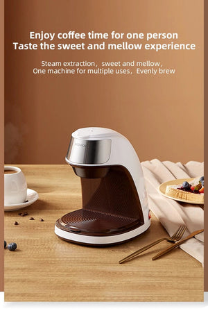 Planet Gates Mini Electric Drip Coffee Maker American Drip Coffee Maker One Button Operation Coffee Maker Coffee Tools