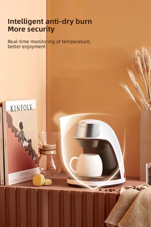 Planet Gates Mini Electric Drip Coffee Maker American Drip Coffee Maker One Button Operation Coffee Maker Coffee Tools