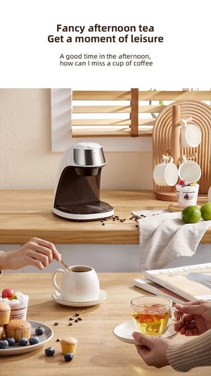 Planet Gates Mini Electric Drip Coffee Maker American Drip Coffee Maker One Button Operation Coffee Maker Coffee Tools