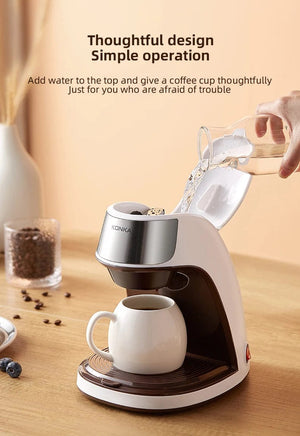 Planet Gates Mini Electric Drip Coffee Maker American Drip Coffee Maker One Button Operation Coffee Maker Coffee Tools
