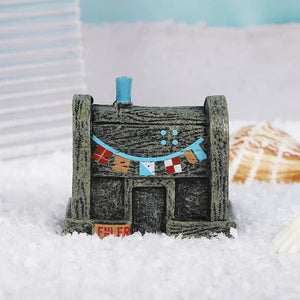 Planet Gates MINI Fish Tank Aquarium Landscaping Decoration Landscape Cartoon Pineapple House Resin Ornaments Floating Home Ornaments