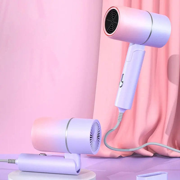 Planet Gates MIni Folding Hairdryer 220V-240V 750W with Carrying Bag Hot Air Anion Hair Care for Home Travel Hair Dryer Dormitory Blow Drier