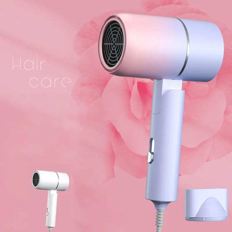 Planet Gates MIni Folding Hairdryer 220V-240V 750W with Carrying Bag Hot Air Anion Hair Care for Home Travel Hair Dryer Dormitory Blow Drier