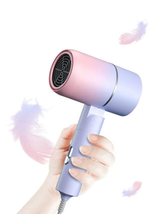 Planet Gates MIni Folding Hairdryer 220V-240V 750W with Carrying Bag Hot Air Anion Hair Care for Home Travel Hair Dryer Dormitory Blow Drier