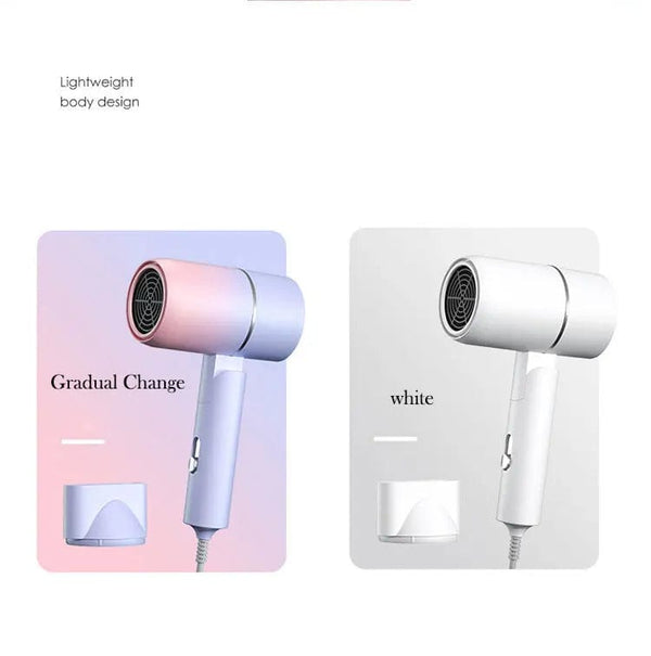 Planet Gates MIni Folding Hairdryer 220V-240V 750W with Carrying Bag Hot Air Anion Hair Care for Home Travel Hair Dryer Dormitory Blow Drier
