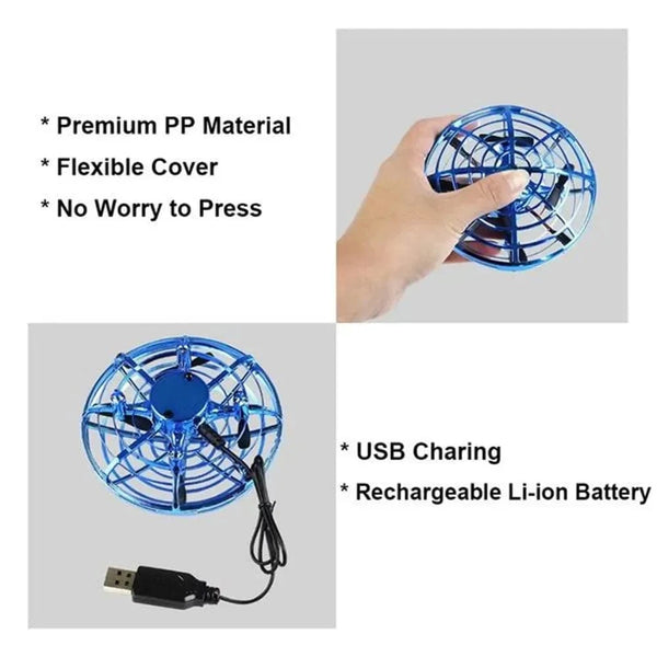 Planet Gates Mini Induction RC Quadcopter Magic Hand UFO Ball Sensing Aircraft Electric Toy for Kids