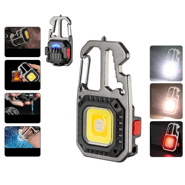 Planet Gates Mini LED Flashlight Portable Work Light Pocket Keychains Flashlight USB Rechargeable For Outdoor Camping Small Lights
