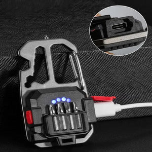 Planet Gates Mini LED Flashlight Portable Work Light Pocket Keychains Flashlight USB Rechargeable For Outdoor Camping Small Lights
