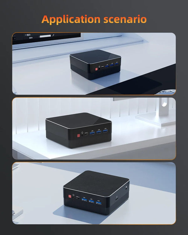 Planet Gates Mini PC Computer Gaming AMD Ryzen7 5825U 4800H 5800H 4500U Pocket Dual HDMI LAN WIFI6 BT5.2 NUC Office Desk Computer DDR4 NVMe