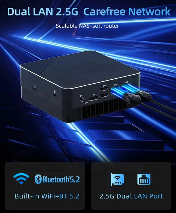 Planet Gates Mini PC Computer Gaming AMD Ryzen7 5825U R5 4500U Pocket Dual HDMI LAN WIFI6 4800H 5800H NUC Office DDR4 NVMe Four Display