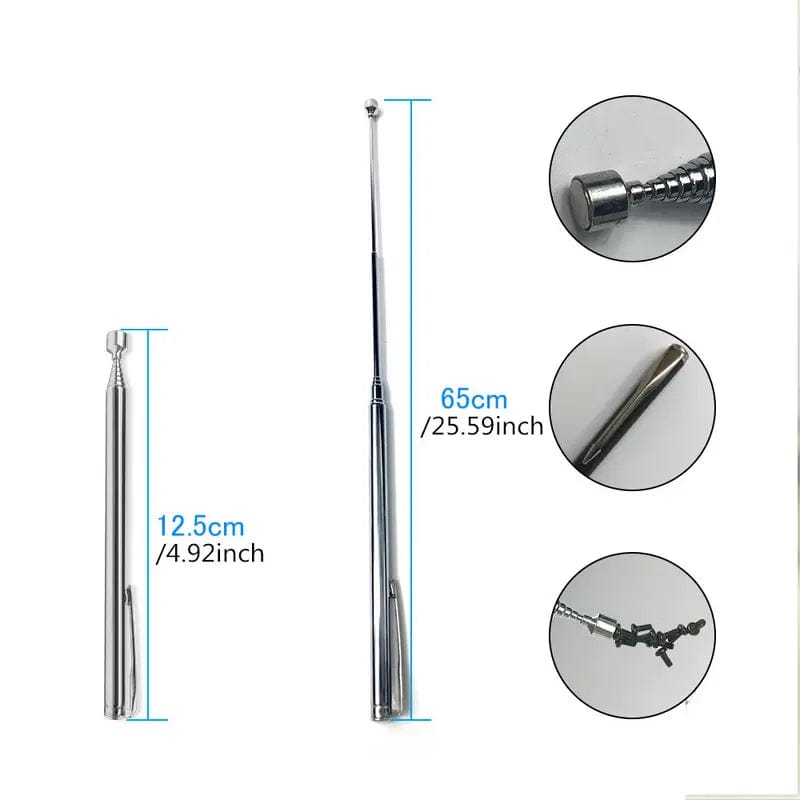 Planet Gates Mini Portable Telescopic Magnetic Magnet Pen Handy Tool Capacity For Picking Up Nut Bolt Extendable Pickup Rod Stick