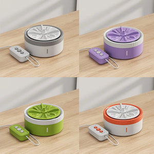 Planet Gates Mini Portable Washing Machines USB Rotating Turbo Fruit Kitchen Ultrasonic Dishwasher For Clothes Home Travel Remote Control 세탁기