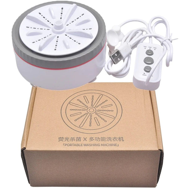Planet Gates Mini Portable Washing Machines USB Rotating Turbo Fruit Kitchen Ultrasonic Dishwasher For Clothes Home Travel Remote Control 세탁기