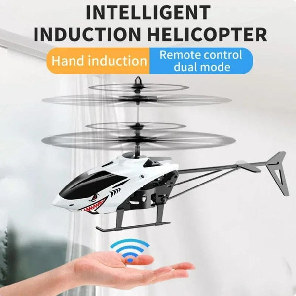 Planet Gates Mini RC Drone Rechargeable No Remote Control RC Helicopters Drone Toys Induction Hovering Safe Fall-resistant