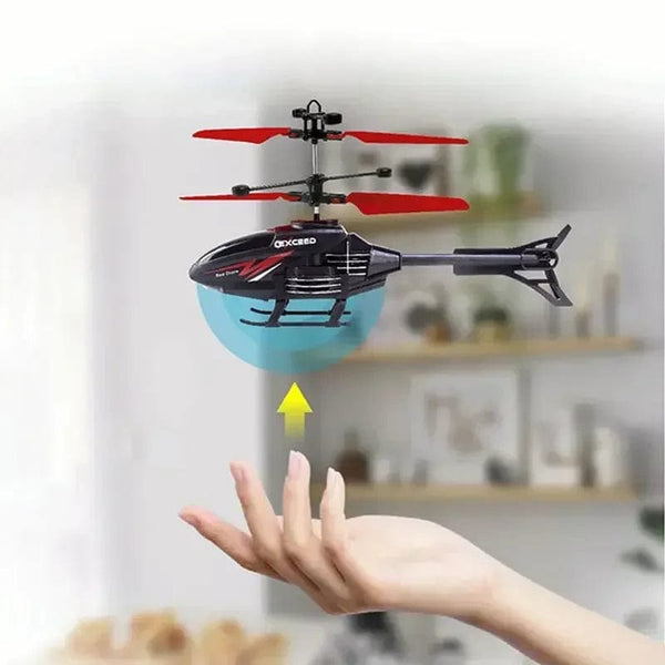 Planet Gates Mini RC Drone Rechargeable No Remote Control RC Helicopters Drone Toys Induction Hovering Safe Fall-resistant