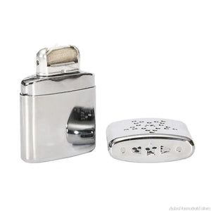 Planet Gates Mini Refillable Pocket Heater Mini Reusable Hand Warmer Zinc Alloy Small Warmer Burner for Camping Skiing Fishing Hiking de20 21