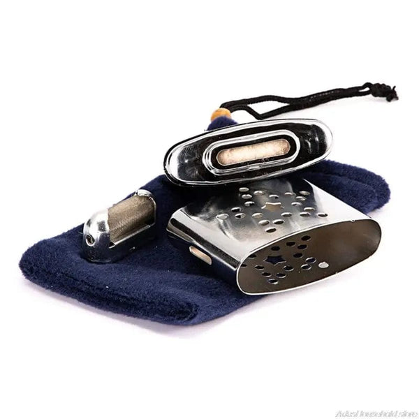 Planet Gates Mini Refillable Pocket Heater Mini Reusable Hand Warmer Zinc Alloy Small Warmer Burner for Camping Skiing Fishing Hiking de20 21