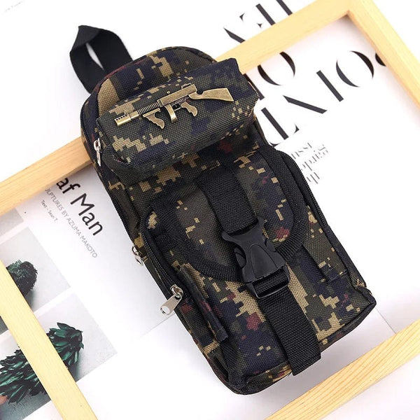 Planet Gates Mini schoolbag camouflage pencil case School stationery storage bag Military backpack pen case Boy pencil bag Student pen bag