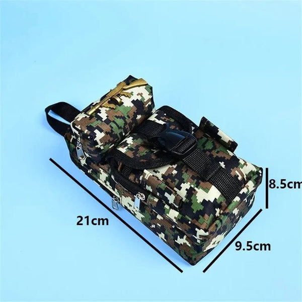 Planet Gates Mini schoolbag camouflage pencil case School stationery storage bag Military backpack pen case Boy pencil bag Student pen bag