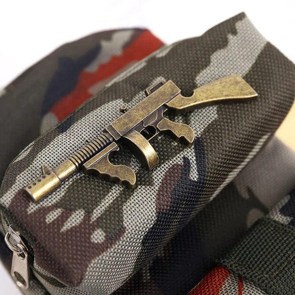 Planet Gates Mini schoolbag camouflage pencil case School stationery storage bag Military backpack pen case Boy pencil bag Student pen bag