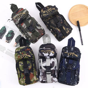 Planet Gates Mini schoolbag camouflage pencil case School stationery storage bag Military backpack pen case Boy pencil bag Student pen bag