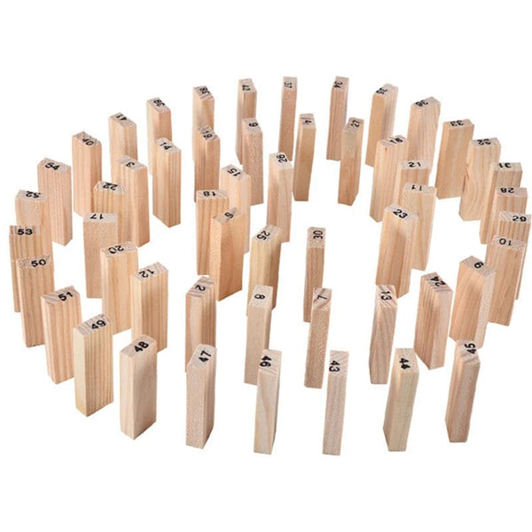 Planet Gates Mini size 54Pcs Building Blocks Toy Funny Mini Wooden Tower Hardwood Domino Stacker Extract Montessori Educational Game for Children Gifts