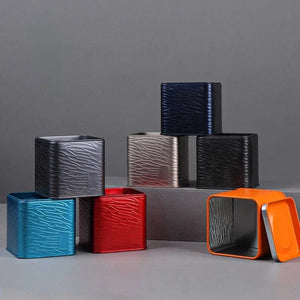 Planet Gates Mini Square Metal Pet Urn, Funerary Animal Ash Souvenir, Pet Cremation, Memorial Decoration, Dog Memorial Items, Passed Dogs