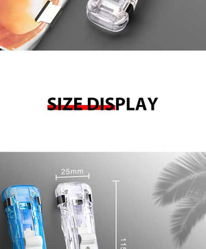 Planet Gates Mini Traceless Reusable Hand Clamp Push Stapler Paper Book File Office School Student Binder Binding Tools Supplies Accessories
