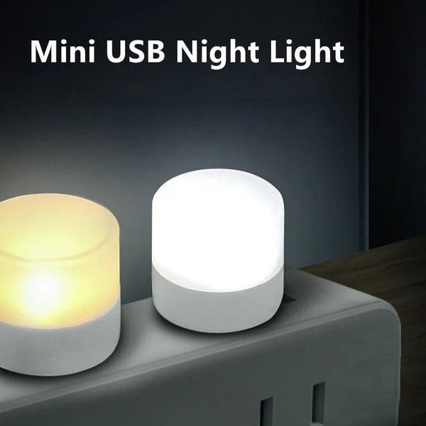 Planet Gates Mini USB Night Light Portable Car Signal Lights 5V 1W Eye Care Book Reading Bulbs Computer Mobile Power Charging LED Night Lamp