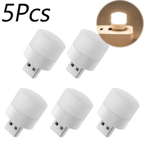 Planet Gates Mini USB Night Light Portable Car Signal Lights 5V 1W Eye Care Book Reading Bulbs Computer Mobile Power Charging LED Night Lamp