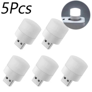 Planet Gates Mini USB Night Light Portable Car Signal Lights 5V 1W Eye Care Book Reading Bulbs Computer Mobile Power Charging LED Night Lamp