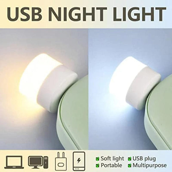 Planet Gates Mini USB Night Light Portable Car Signal Lights 5V 1W Eye Care Book Reading Bulbs Computer Mobile Power Charging LED Night Lamp