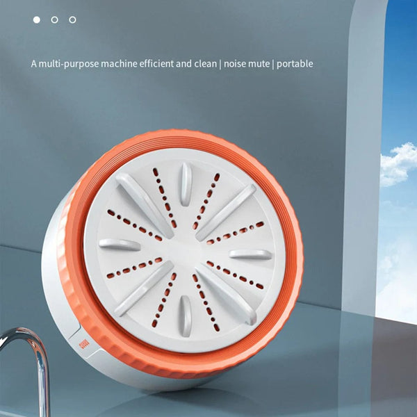 Planet Gates Mini Washing Machine Portable USB Rotating Turbo Fruit Ultrasonic Dishwasher For Clothes Home Kitchen Travel Remote Control
