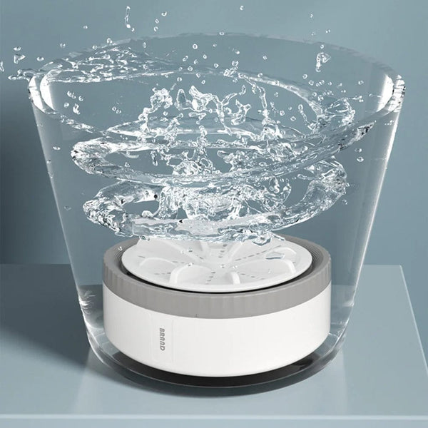 Planet Gates Mini Washing Machine Portable USB Rotating Turbo Fruit Ultrasonic Dishwasher For Clothes Home Kitchen Travel Remote Control