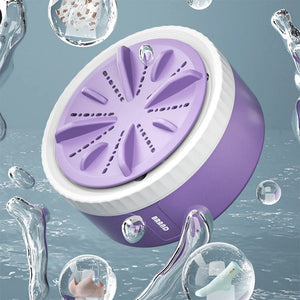 Planet Gates Mini Washing Machine Portable USB Rotating Turbo Fruit Ultrasonic Dishwasher For Clothes Home Kitchen Travel Remote Control