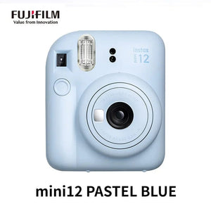 Planet Gates mini12 PASTEL BLUE / Camera 40 Films Set Origin Fujifilm Instax Mini 12 Instant Camera Pink/Blue/Gray/White/Purple with Instax Mini Film Photo Paper