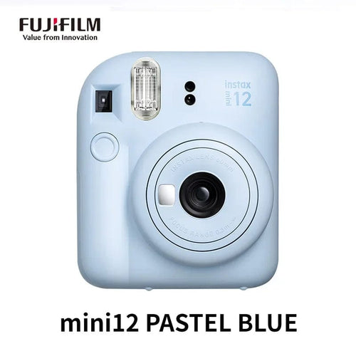 Planet Gates mini12 PASTEL BLUE / Camera 40 Films Set Origin Fujifilm Instax Mini 12 Instant Camera Pink/Blue/Gray/White/Purple with Instax Mini Film Photo Paper
