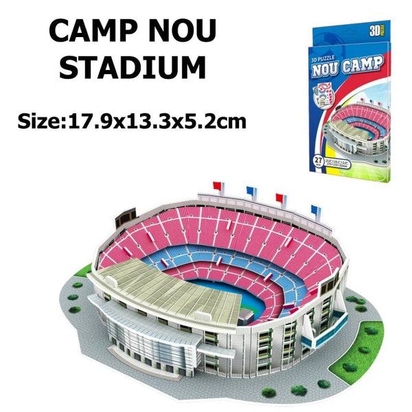 Planet Gates Miniature Football Field 3D DIY Puzzle World Famous Stadiums Models Football Game Peripheral Toys Fans Birthday Toys Gifts DDJ