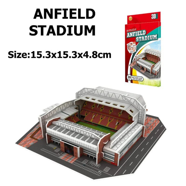Planet Gates Miniature Football Field 3D DIY Puzzle World Famous Stadiums Models Football Game Peripheral Toys Fans Birthday Toys Gifts DDJ