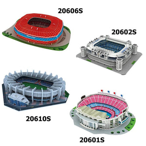 Planet Gates Miniature Football Field 3D DIY Puzzle World Famous Stadiums Models Football Game Peripheral Toys Fans Birthday Toys Gifts DDJ