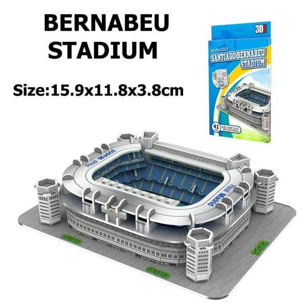 Planet Gates Miniature Football Field 3D DIY Puzzle World Famous Stadiums Models Football Game Peripheral Toys Fans Birthday Toys Gifts DDJ