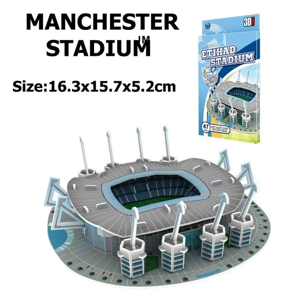 Planet Gates Miniature Football Field 3D DIY Puzzle World Famous Stadiums Models Football Game Peripheral Toys Fans Birthday Toys Gifts DDJ